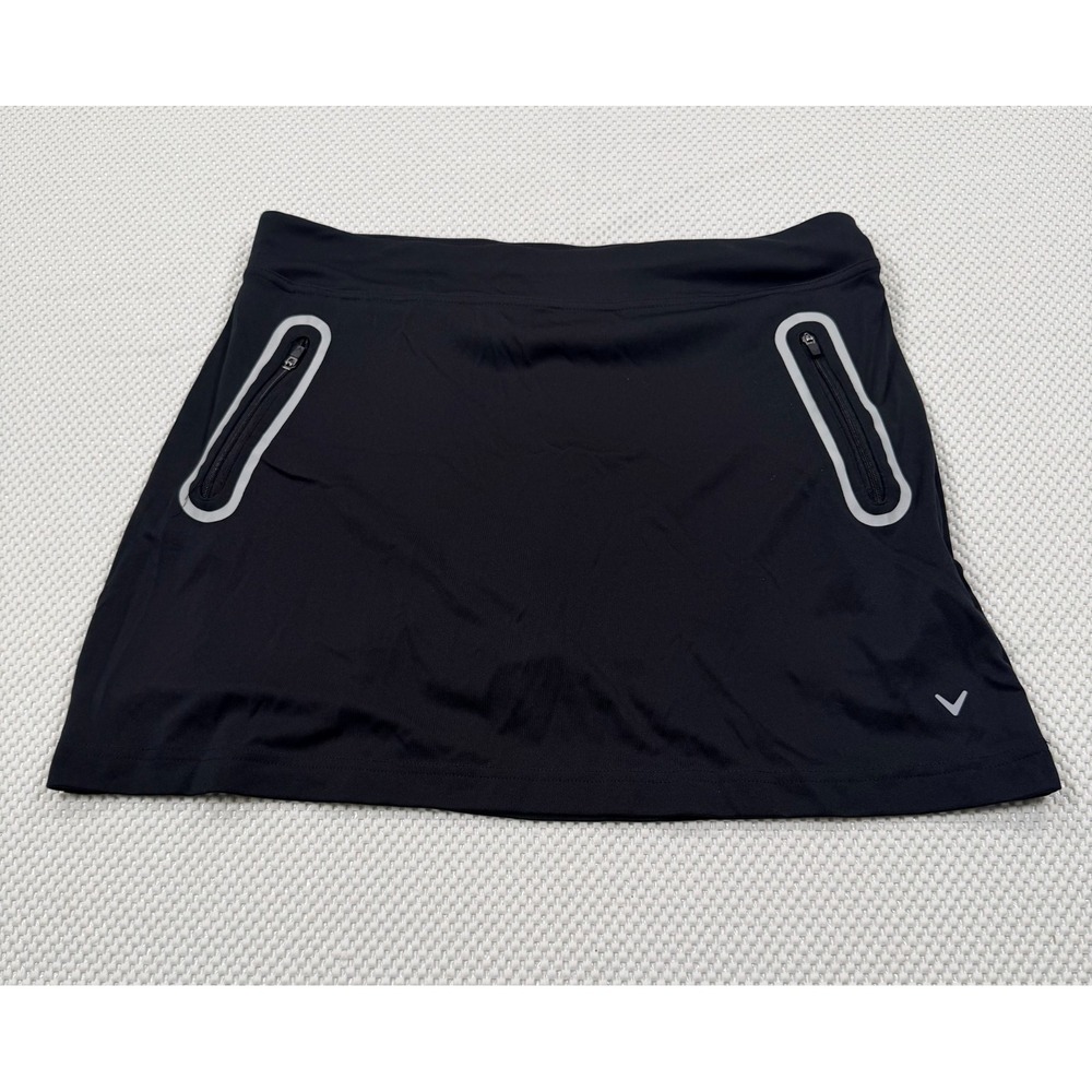 Callaway Opti-Dri Golf Skort Women's Black Athletic Skirt Skort Size Large